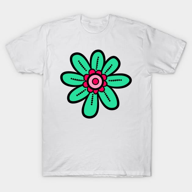 Flowers Art T-Shirt by Design Anbay